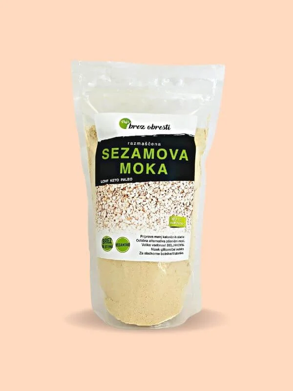sezamova razmaščena moka