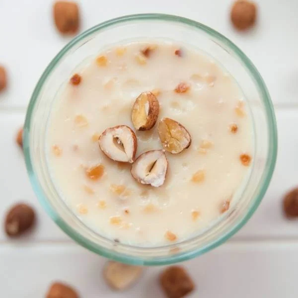 KETO kremni lešnikov puding iz konjak moke pajs brez obresti