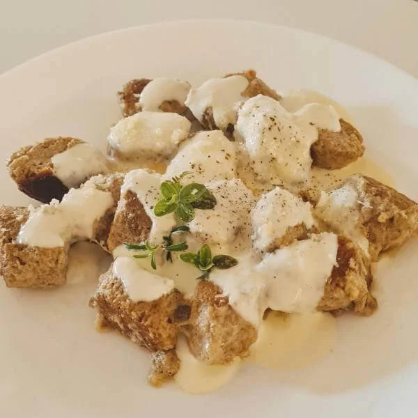 KETO njoki iz sezamove moke