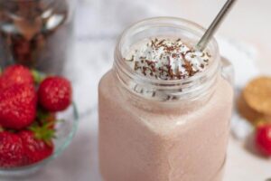 vanilijev proteinski shake brez mlečnin