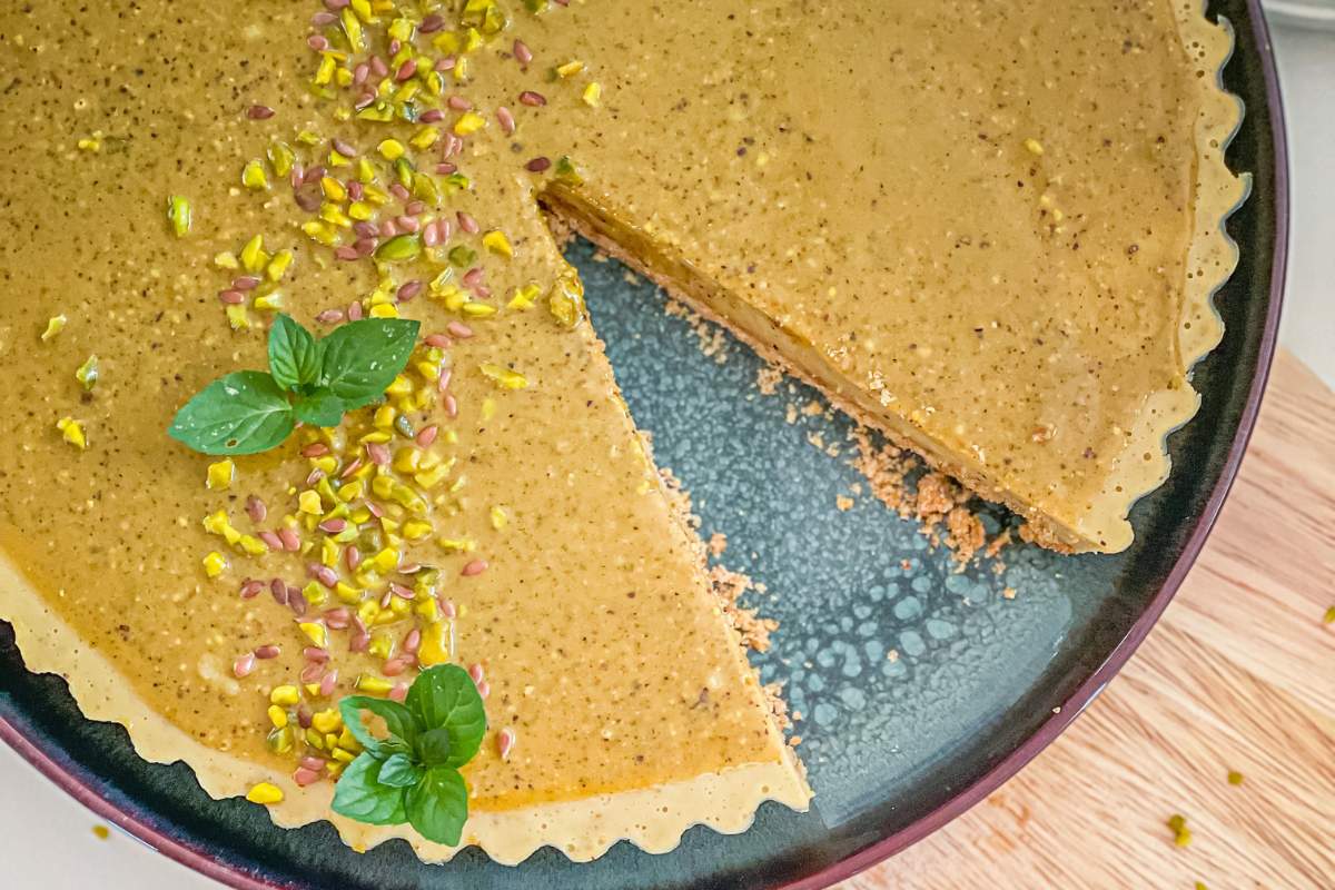Low Carb pistacijina pita brez mlečnin