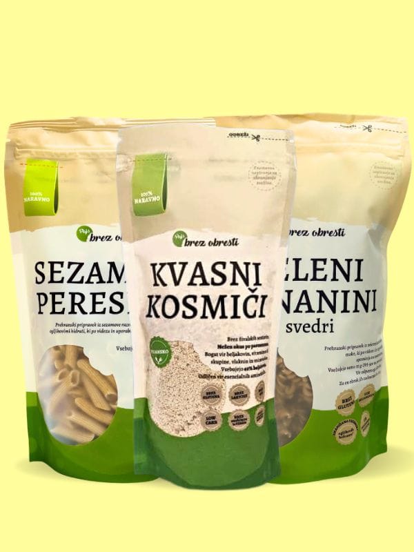 lchf testenine in kvasni kosmiči paket