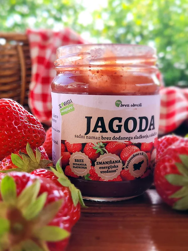 Sadni namaz brez dodanega sladkorja jagoda