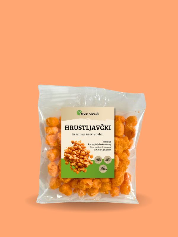 HRUSTLJAVČKI - sirovi krekerji brez oh-jev