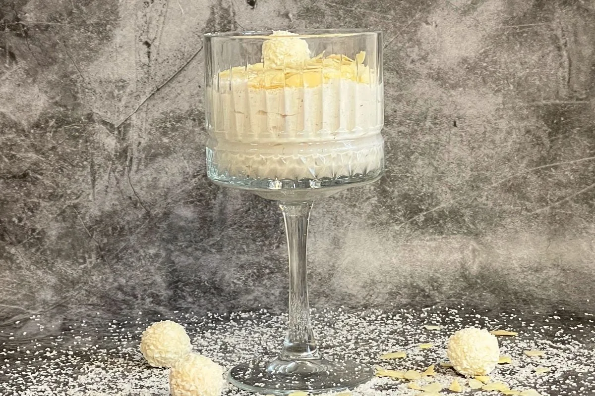 Rafaelo puding iz konjak moke