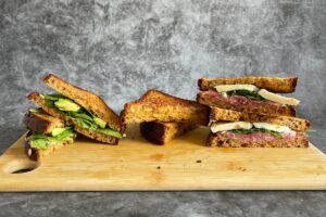LCHF Grilled cheese sendvič
