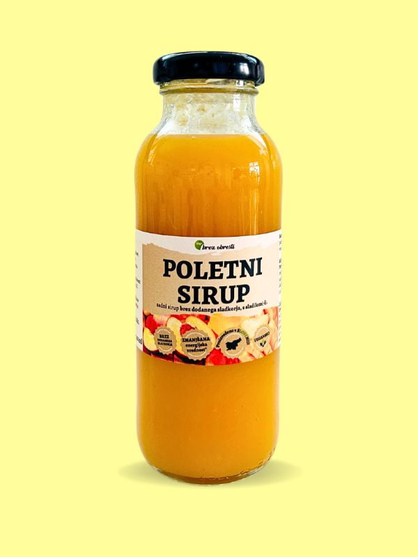 Poletni sirup brez dodanega sladkorja