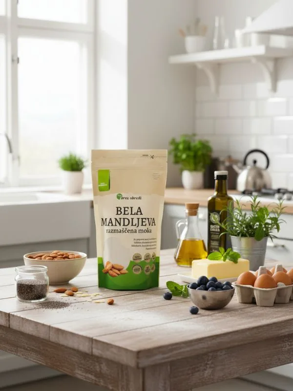 Pajs brez obresti Mandljeva razmaščena moka