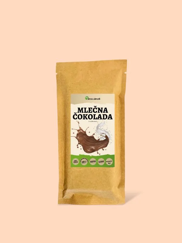 MLEČNA čokolada BREZ DODANEGA SLADKORJA