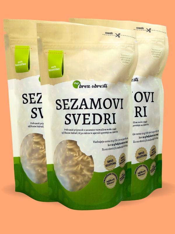 Sezamove testenine svedri 2+1 gratis
