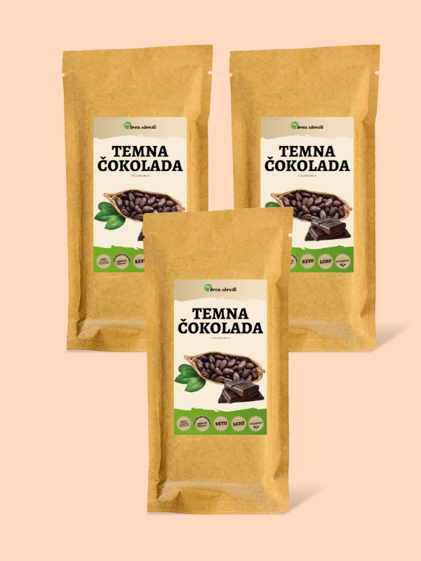 Temna čokolada s sladili 2+1