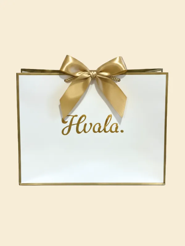 Premium darilna vrečka Hvala.