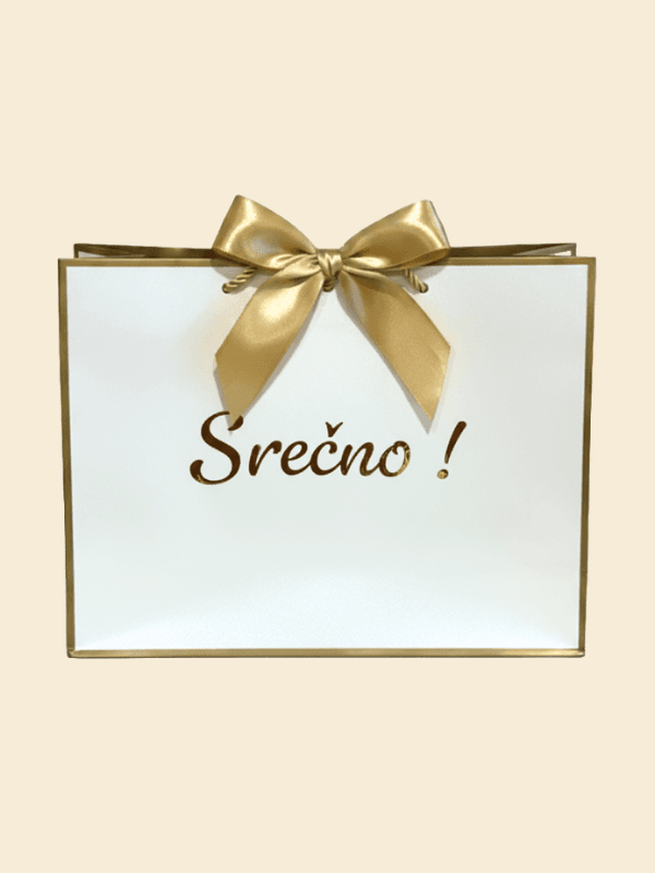 Premium darilna vrečka Srečno!