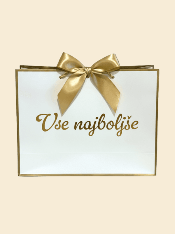 Premium darilna vrečka Vse najboljše
