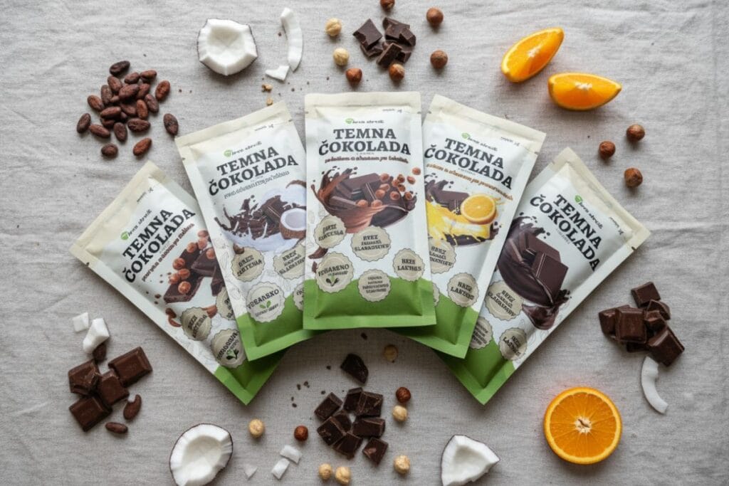 Pajs brez obresti čokolada brez dodanega sladkorja