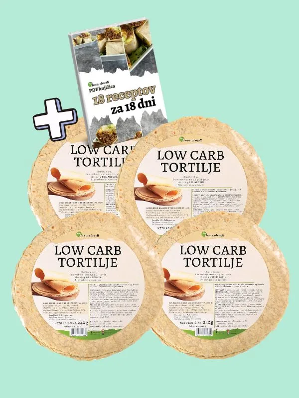 LOW CARB tortilje 3 + 1 GRATIS