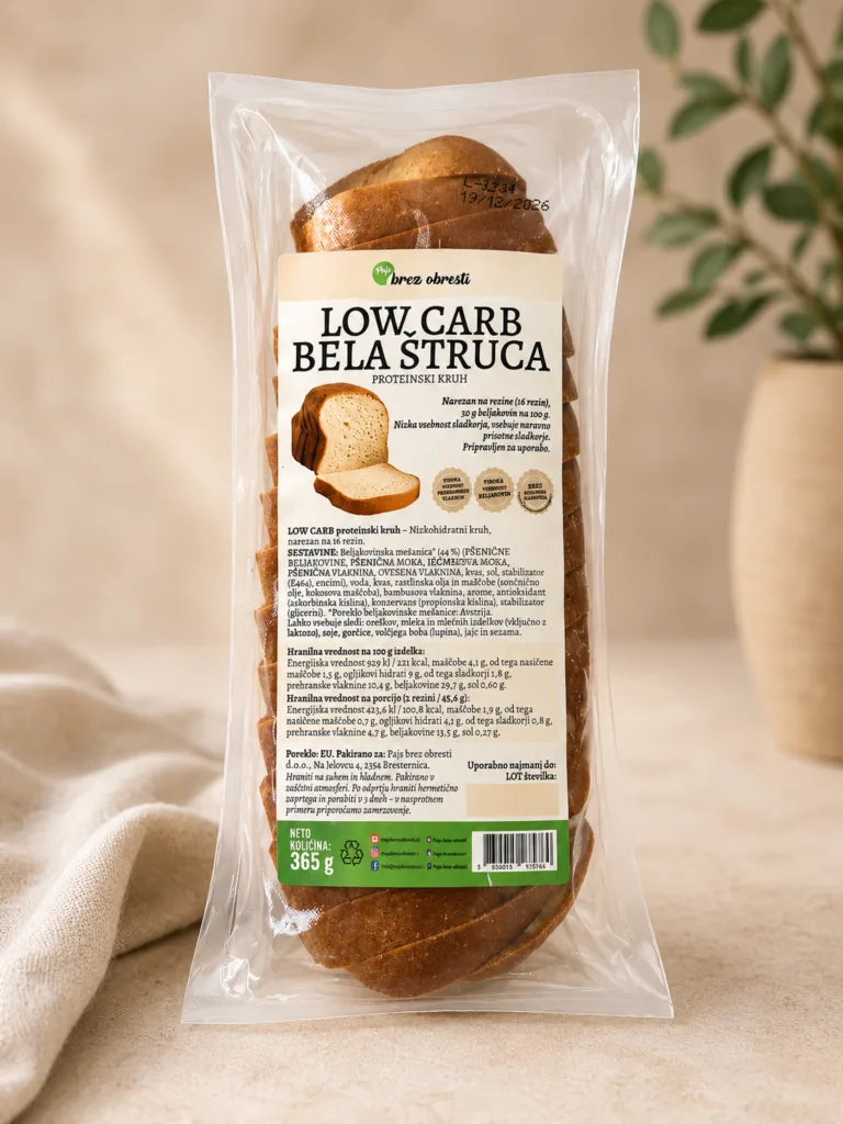 Low Carb bela štruca 