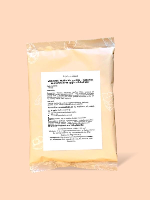 Vlakninski Muffin Mix Vanilija