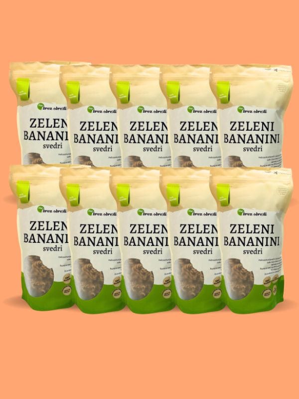 MEGA PAKET: 10x LCHF svedri iz zelene bananine moke