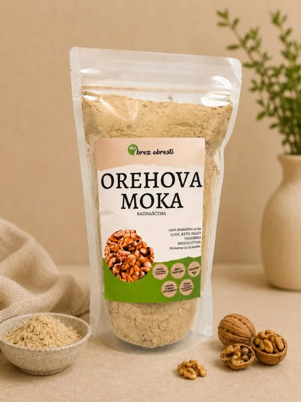 Orehovi proteini / razmaščena moka