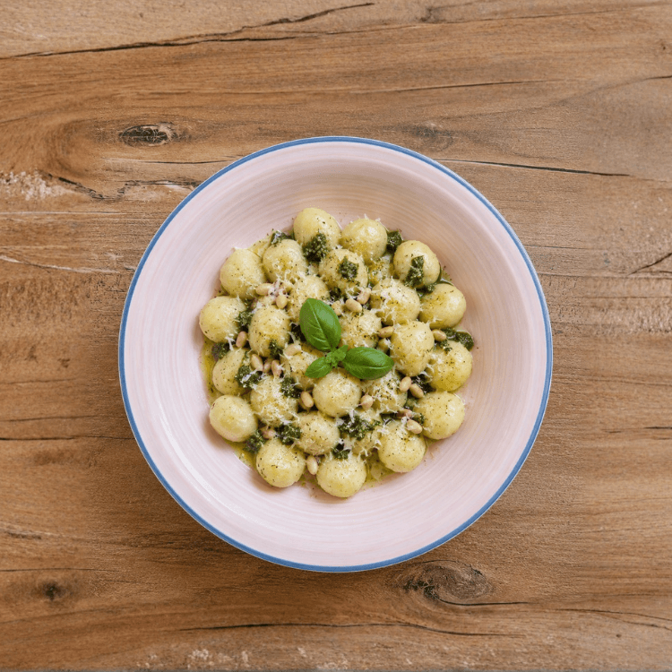 keto njoki pesto